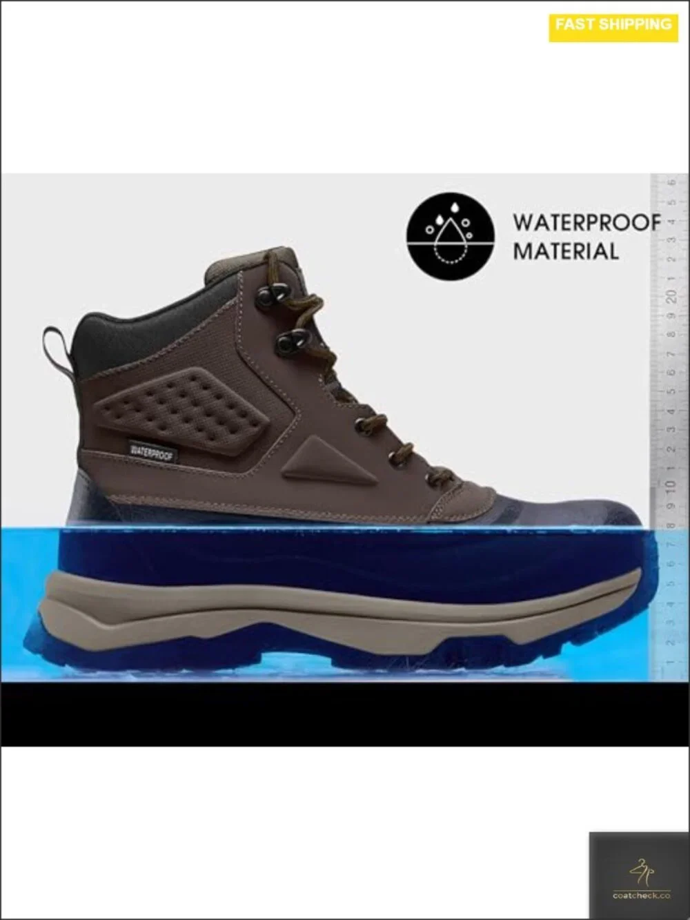 Men's Insulated Waterproof Snow Boots Winter Hiking Cold Weather
